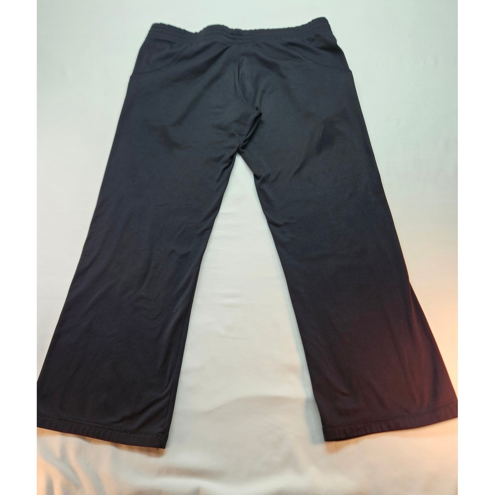 Under Armour Womens Black Wide Leg Athletic Pant Small Pockets Polyester Trouser